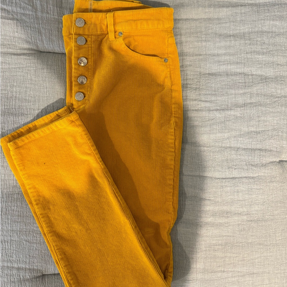 COURT & ROWE Mustard Straight Leg Pants
